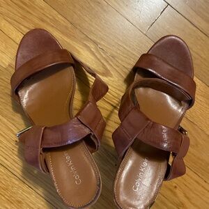 Calvin Klein women wedge sandals - fits size 8.